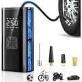 Produktbild: Kabelloser, Tragbarer Luftkompressor (150 Psi) – Wiederaufladbarer 6000-mah-akku – Eingebaute Led – Minipumpe Für Auto, Motorrad, Fahrrad, Ballons