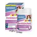 Produktbild: sanotact Denkbärchen Junior (60 Lutschtabletten) • Mit Eisen, Folsäure & Jod • Eisen Tabletten für die kognitive Entwicklung bei Kindern • Vitamine für Kinder • Waldfrucht-Geschmack