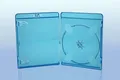 Produktbild: Sauerwald DVD-Hülle 25 BluRay Hüllen 11mm / 1fach 1er BD Hüllen / Farbe: blau / high quali