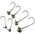 Produktbild: #LMAB Tungsten Round Jig Green Pumpkin - Hakengr.: #5/0 - Kopf: 21 g