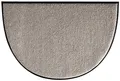 Produktbild: Erwin Müller Fußmatte halbrund Mainz, Schmutzfangmatte, Sauberlaufmatte Uni Sand Größe 50x75 halbrund - rutschfest, pflegeleicht, für Fußbodenheizung geeignet (weitere Farben, Größen)