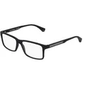 Produktbild: Emporio Armani EA3038 Herren-Brille inkl. Gläser Vollrand Quadratisch Kunststoff-Gestell 56/16/140, schwarz