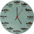 Produktbild: Deutsche Fischarten Wanduhr aus MDF