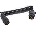 Produktbild: ProPlus 3m Anhängerkabel Spiralkabel 7-polig - Flexibles Verlängerungskabel Anhänger-Adapter 7-Polig, 300 cm, Spiralkabel