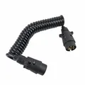 Produktbild: Spiralkabel 12 V, beidseitig mit 7-pol. Kunststoffstecker