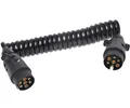 Produktbild: Spiralkabel Anhängerkabel 3M mit 2x Stecker 7-polig PVC Verlängerungskabel 12V