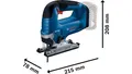 Produktbild: 4059952588964 Wyrzynarka akumulatorowa gst 185-li 0*ah BOSCH