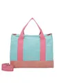 Produktbild: Fritzi Canvas Tote Bag Canvas Pooly Shopper Baumwollmix Damen Handtasche Umhängetasche Festival City Beach vegan 29,5 x 40 x 14 cm, Mint-Pastell
