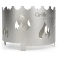 Produktbild: Grillrost.com BBQ Grillrost BBQ Wokaufsatz Feuerplatte, Made in Germany silberfarben Wokaufsatz Ø 20cm | 205 cm x 205 cm x 145 cm