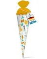 Produktbild: itenga Geschwisterschultüte 35cm Tiere Tiermuster Geschenkverpackung Schultüte Zuckertüte Filzverschluss Kinder Erwachsene (Afrikanische Tiere)