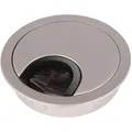 Produktbild: Sotech Kabeldurchführung Kabeldurchlass Aus Metall Edelstahloptik Matt Bohrmaß Ø 68 Mm Schreibtisch Mit Staubdichtung