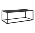 Produktbild: vidaXL Couchtisch Couchtisch Schwarz mit Schwarzem Glas 100x50x35 cm (1-St)