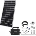 Produktbild: Balkon Solarkraftwerk – 300W Solarpanel Set Starterpaket – inkl. Wechselrichter