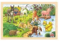 Produktbild: Einlegepuzzle TIERKINDER II Holzpuzzle 24 Teile Kinderpuzzle Tierpuzzle