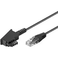 Produktbild: Dsl-/vdsl-routerkabel, Kupferleiter (cu), Tae-f-stecker Rj45-stecker (8p2c). Kabellänge 0.5 M
