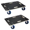 Produktbild: ECD Germany 2er Set Transportroller 40x60 cm bis 800 kg Siebdruckplatte, PP-Räder, Transporthilfe für Umzug, Rollbrett Möbelroller Möbel-Transport Möbelhund Rollwagen Roller Transporter Transportwagen