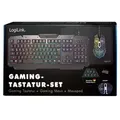 Produktbild: Gaming-Set keyboard mouse and mouspad - Gaming Tastatur - Deutsch - Schwarz