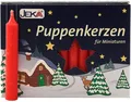 Produktbild: 20er Pack leuchtende Puppenkerzen, 10/65, brillantes Rot EWA - JEKA