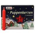 Produktbild: Puppenkerzen 10 x 65 mm rot 20 Stück- für Miniaturen - deutsche Qualität
