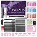 Produktbild: Wimpernlifting Set mit Farbe Schwarz Augenbrauen Lifting Set und Augenbrauen ...