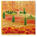 Produktbild: Sovie HORECA Serviette Lombardia in terrakotta aus Tissue 33 x 33 cm, 100 Stück - Landschaft Toskana