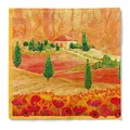 Produktbild: Sovie HORECA Tissue Servietten LOMBARDIA, 3-lagig, 33 x 33 cm, 100 Stück – herbstliches Design mit toskanischer Landschaft – dekorative Servietten für Gastronomie, Feiern & Tischdeko