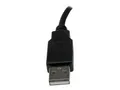 Produktbild: StarTech.com USB 2.0 Verlängerung 15cm - USB-A Verlängerungskabel Stecker auf Buchse - Schwarz - USB-Verlängerungskabel - USB (M)