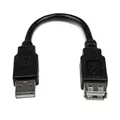 Produktbild: StarTech.com USBEXTAA6IN USB-2.0-Verlängerungsadapterkabel A auf A, 15,2 cm