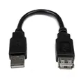 Produktbild: StarTech.com 15cm USB 2.0 Verlängerung USB A Verlängerungskabel Stecker Buchse