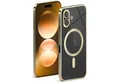 Produktbild: ONEFLOW Handyhülle für iPhone 16 Hülle MagSafe Cover Aura Case Gold, Handy Schutz Hülle Silikon Case Back Cover durchsichtig Schutzhülle