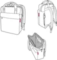Produktbild: reisenthel allday backpack M, Reisetasche, Rucksack, Recycling-PET, Cord Sand, 15 L, EJ6052