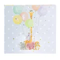 Produktbild: goldbuch 50 403 Babytagebuch Balloon Party, Tagebuch für Neugeborene, Erinnerungsalbum mit 100 illustrierten Seiten, Kunstdruck Einband mit tierischem Motiv, ca. 24,5 x 22,5 x 3,5 cm, Album in Blau