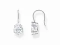Produktbild: Thomas Sabo Essentials H2290-051-14 Ohrringe - Ohrhänger mit großem Zirkoniatropfen - Silber & Zirkonia - Weiß