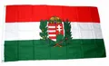 Produktbild: Flagge / Fahne Ungarn Wappen Hissflagge 90 x 150 cm
