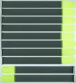 Produktbild: 10 Klettkabelbinder Öse 500 x 50 mm neongelb FK Kabelbinder Klettband Kabelklett