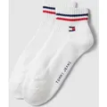 Produktbild: Tommy Hilfiger Sneaker-Socken mit Label-Print im 2er-Pack in Weiss, Größe 39/42