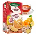 Produktbild: Herbapol Ingwer Orange Quitte Tee 20 Teebeutel - Früchtetee Kräutertee Mischung