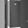 Produktbild: Bosch Serie 6 KGN76AXDR Freistehende Kühl-Gefrier-Kombination mit Gefrierbereich unten, 186 x 75 cm, Edelstahl schwarz