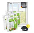 Produktbild: EASYmaxx Insektenschutz-Fensterrahmen Insektenschutzgitter 150 x 180 cm mit Klettverschluss,  4er Set, (4-St), zuschneidbarer Insektenschutz Fenster,  mit Klettband selbstklebend