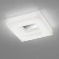 Produktbild: Quadratische Helestra COSI LED Glas Deckenleuchte in Chrom polierte Kanten