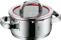 Produktbild: WMF 0760166380, Rot, Edelstahl, Glas, Edelstahl, Edelstahl, Edelstahl, Glas, Gas, Induktion