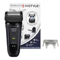 Produktbild: Remington Elektrischer Rasierer [Nass- & Trocken Rasierapparat | 100% wasserdicht] Folienrasierer F4 (Comfort Detailtrimmer + 3 Tage Bart-Styleraufsatz/Schutzkappe) F4002