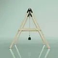 Produktbild: Rebo - Schaukel Löwenzahn Aus Holz In Grün