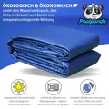 Produktbild: Poolpanda Premium Solarfolie 549 x 274 cm rechteckig Stärke 400 µm schwarz/blau