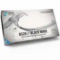 Produktbild: Nitras 8320 BLACK WAVE unsterile, medizinische, lebensmittelgeeignete Nitril-Einmalhandschuhe Farbe schwarz, puderfrei & latexfrei 100 Stück im Spenderkarton (XS)