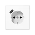 Produktbild: Jung LS1520-18AWW SCHUKO-Steckdose mit USB-Ladegerät 1x Typ A Serie LS alpinweiß
