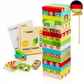 Produktbild: CUBIDI® Kindergerechter Holz Stapelturm | Wackelturm ab 3 Jahre | Fördert E