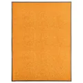 Produktbild: Türmatte Fußmatte Waschbar Orange 90x120 Cm Schmutzfangmatte Türvorleger