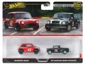 Produktbild: HOT WHEELS PREMIUM CULTURE CAR 2-pack Morris Mini / '67 Austin Mini Pickup JBK97