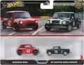 Produktbild: HOT WHEELS PREMIUM CULTURE CAR 2er-Pack Morris Mini '67 Austin Mini Pickup